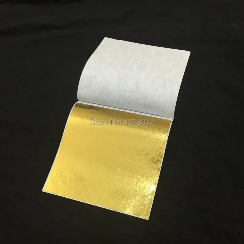 1000 lehed 8 x 8.5 cm Taiwan Läikiv Imitatsioon gold leaf - Fossiilsete Kuld lehed Kuld Vormimise Funiture ja Read