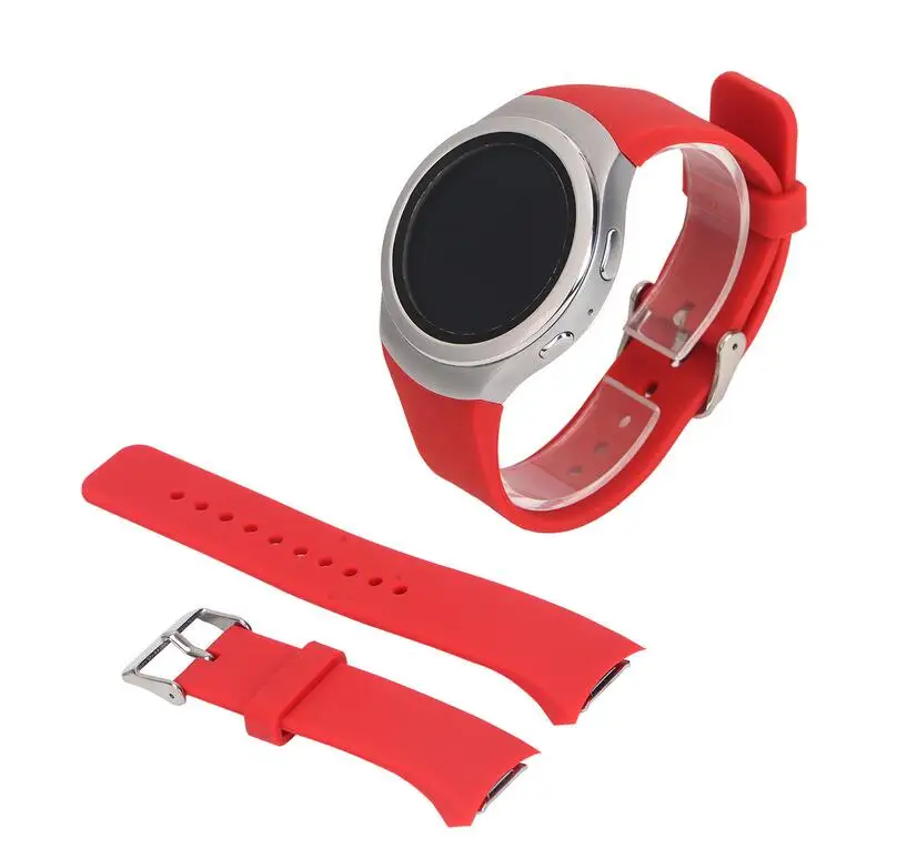100TK 16 Värvi Silikoonist Watchband Samsung Galaxy Käik S2 R720 R730 Bänd Rihm Sport Watch Asendamine Käevõru SM-R720