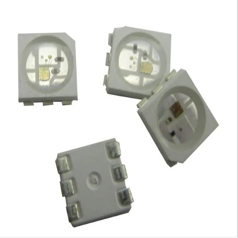 100TK WS2815 5050 RGB Intelligentne kontrolli integreeritud LED valgusallikas;DC12V sisend; signaali break-point pidev edastamine
