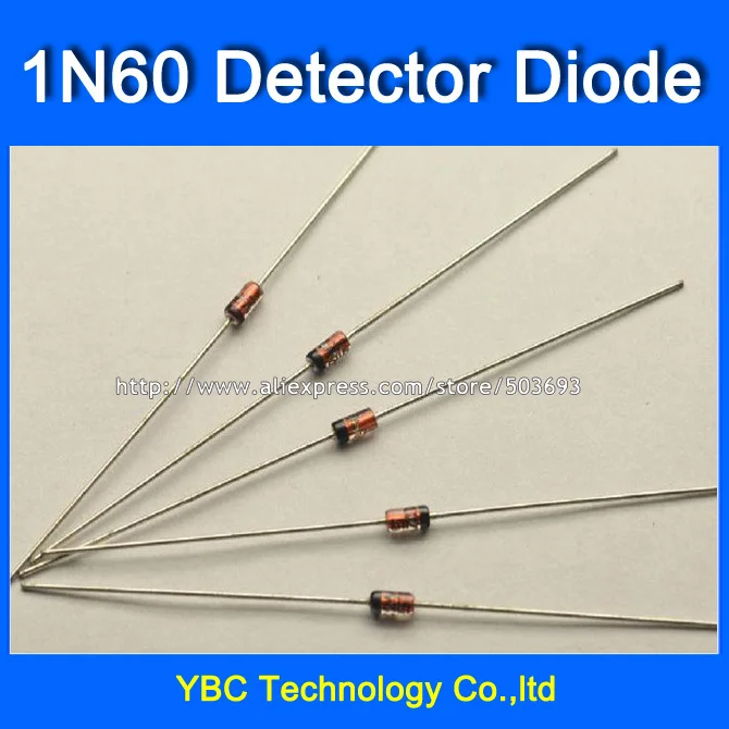 100tk/palju DIP 1N60 Germaanium Detektor Diood