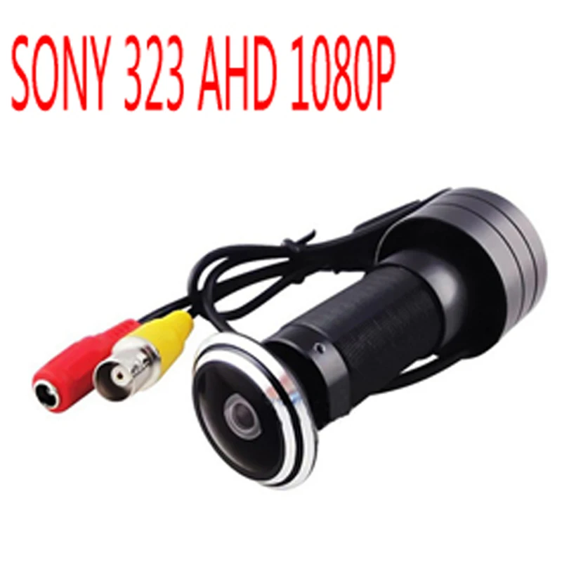 1080P HD-Uks Silma CCTV AHD Mini Home Video Peephole Ukse Auk Kaamera SONY323 Kiip 2MP Star Light 0.001 Lux Wired Security Kaamera