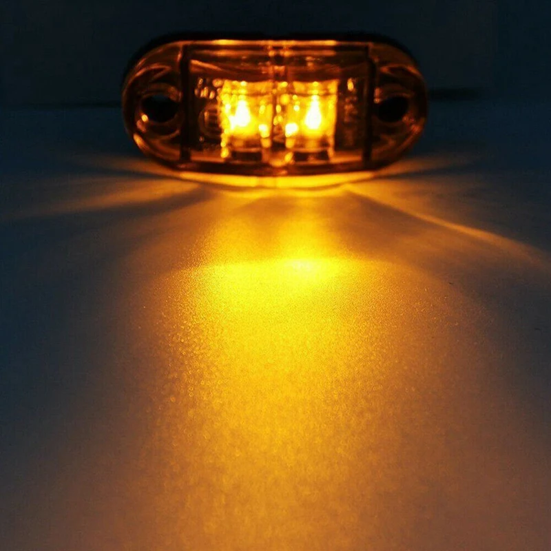 10tk Amber 2 Led Ovaalne Kliirens Haagise Auto Veoauto Pool Sm-i Saba Lamp