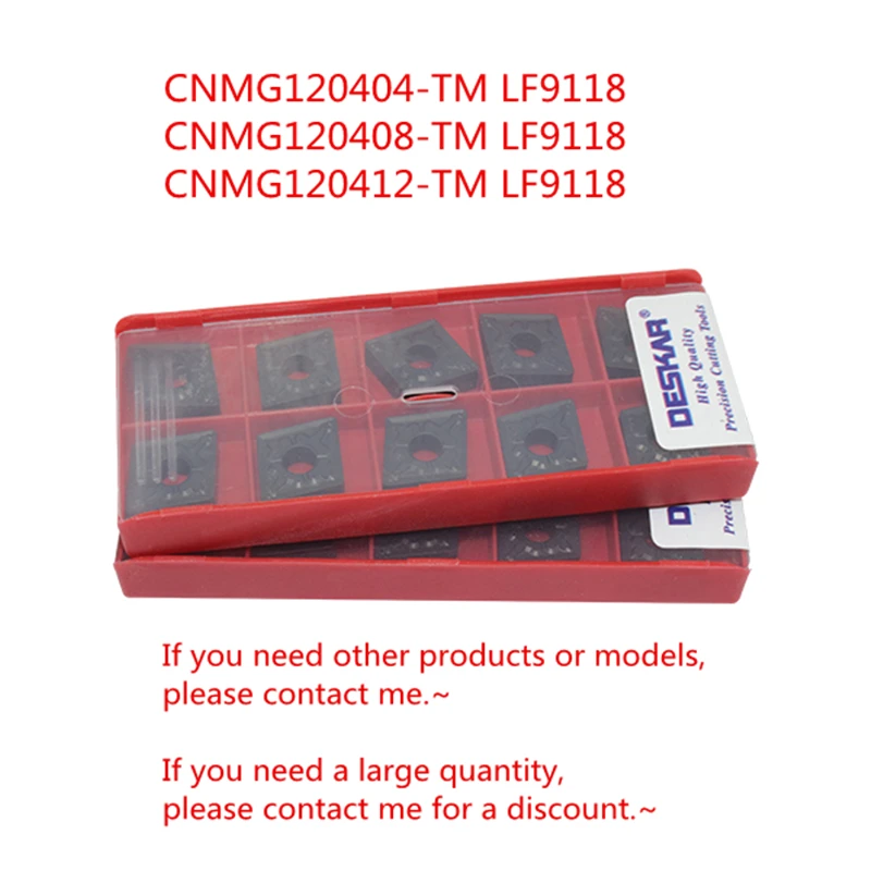 10tk DESKAR CNMG431/CNMG432/CNMG433 CNMG120404-TM/CNMG120408-TM/CNMG120412-TM LF9118 Kanda-vastupanu Karbiid lisab teras