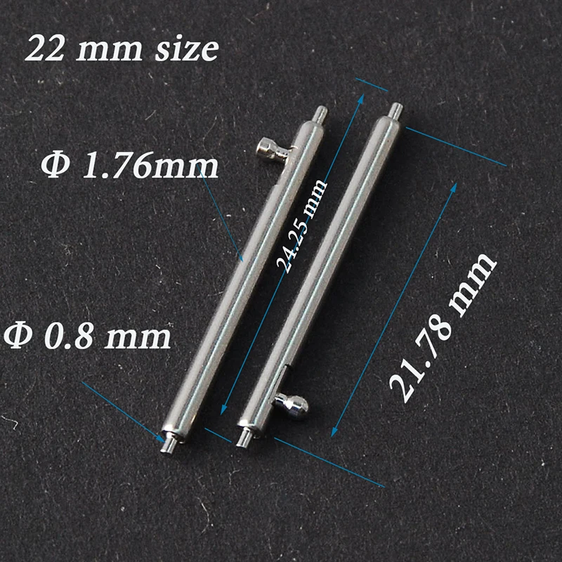 10tk Läbimõõt=1.8 mm Vaata Pin Pepair Tools & Kits Quick Release Kella Rihm Kevadel Baarid Sõrmed 18MM 20 MM 22 MM 24 MM