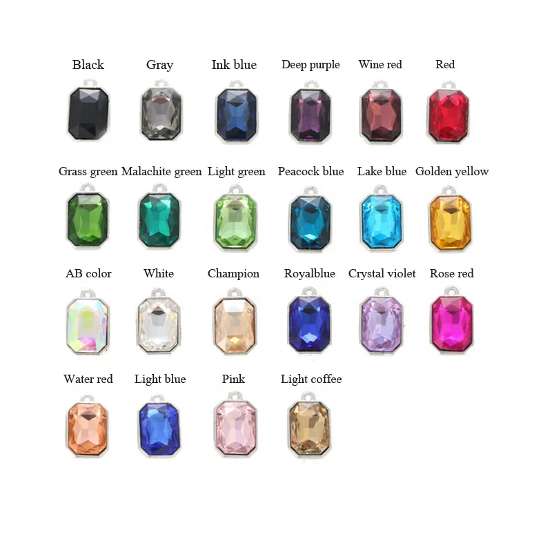 10x14mm Piklik kaheksanurkne kuju Crystal klaasist Ripats augud,õmble kive Diy rõivamanused CBD1014