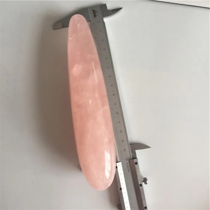 14-16cm Naturaalne roosa kvarts kristalli võlukepp Isiksuse roosa kvarts massaaž kinni Gemstone ilu baar Yoni Tervendav naiste kingitus
