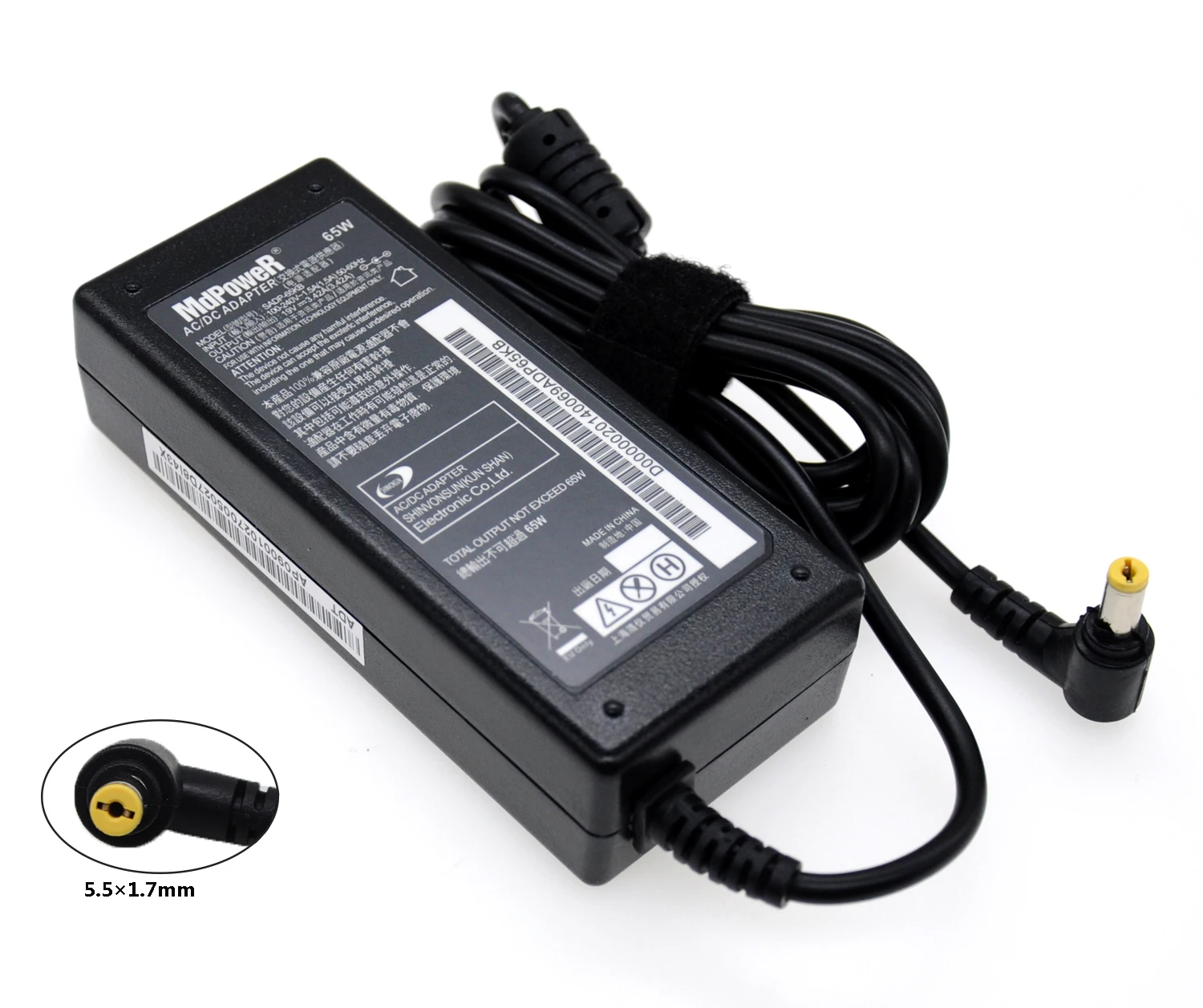 19V 3.42 A 65W Universal Sülearvuti Power Adapter Laadija Acer A11-065N1A ADP-65VH B /ADP-65 PA-1650 1700-02