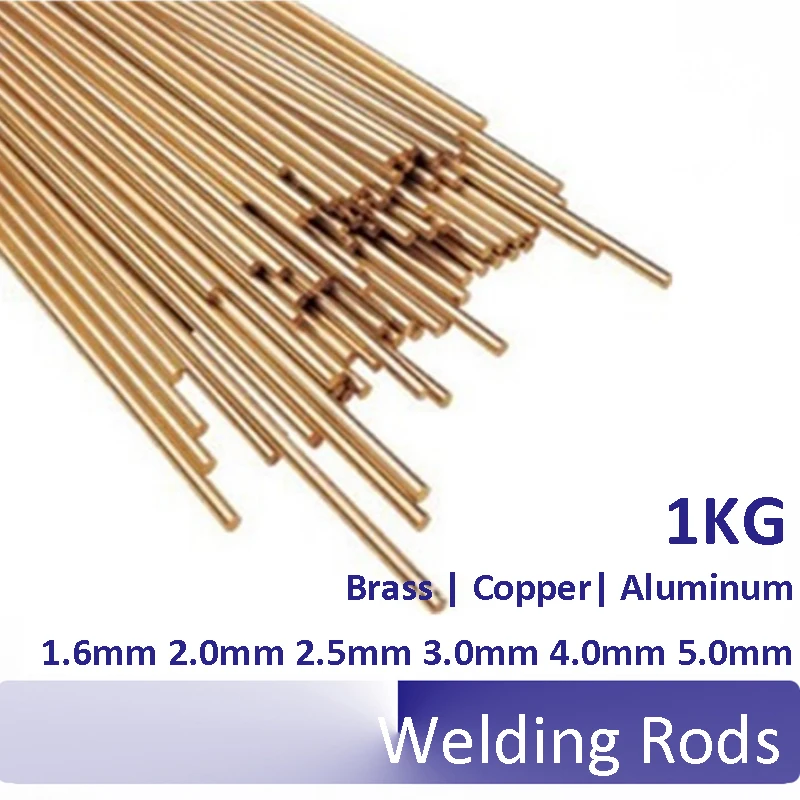 1KG Messing Punane Vask Alumiiniumist Elektrood Keevitus Rod läbimõõt 1,6 mm 2,0 mm 2,5 mm-3.0 mm 4.0 mm 5.0 mm