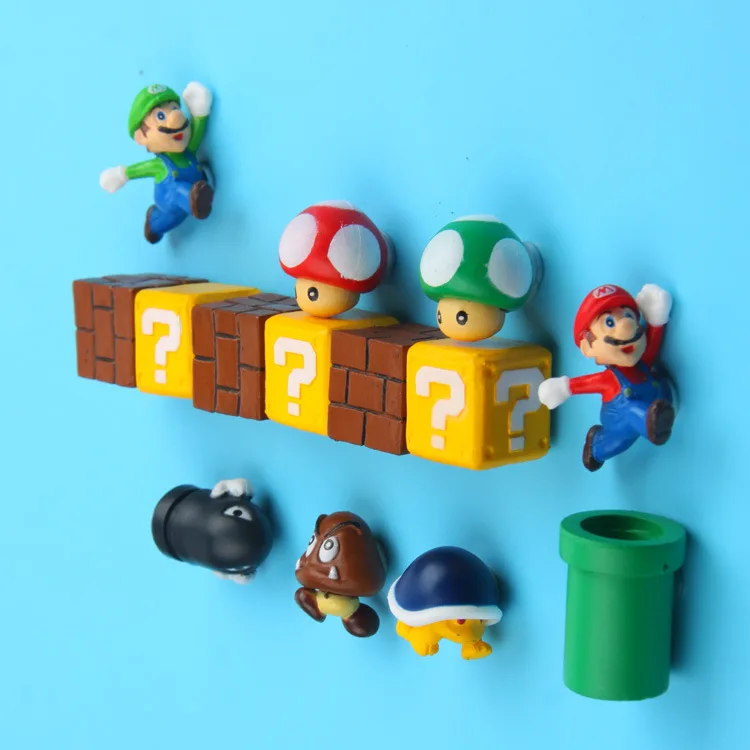 1lot 3D Super Mario külmkapimagneteid Kogumise Hiina Stiilis Külmik Kleebis Home Decor Kingitusi Täiskasvanud Mees, Poiss, Tüdruk Lapsed