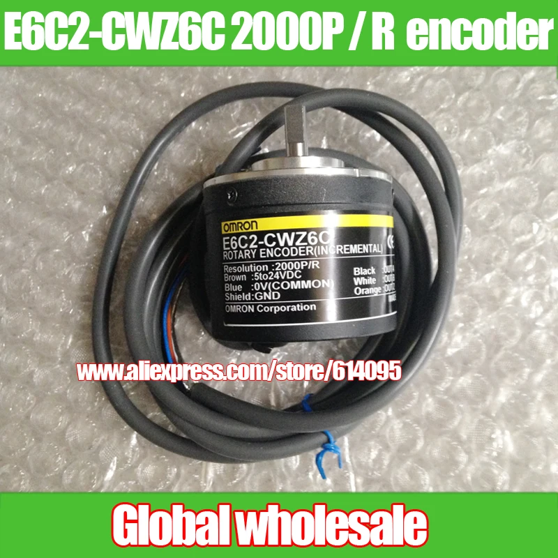 1tk 24V E6C2-CWZ6C 2000P / R kodeerija jaoks Omron / lisanduv rotary encoder / 2000 line ABZ-etapi kiirus kodeerija
