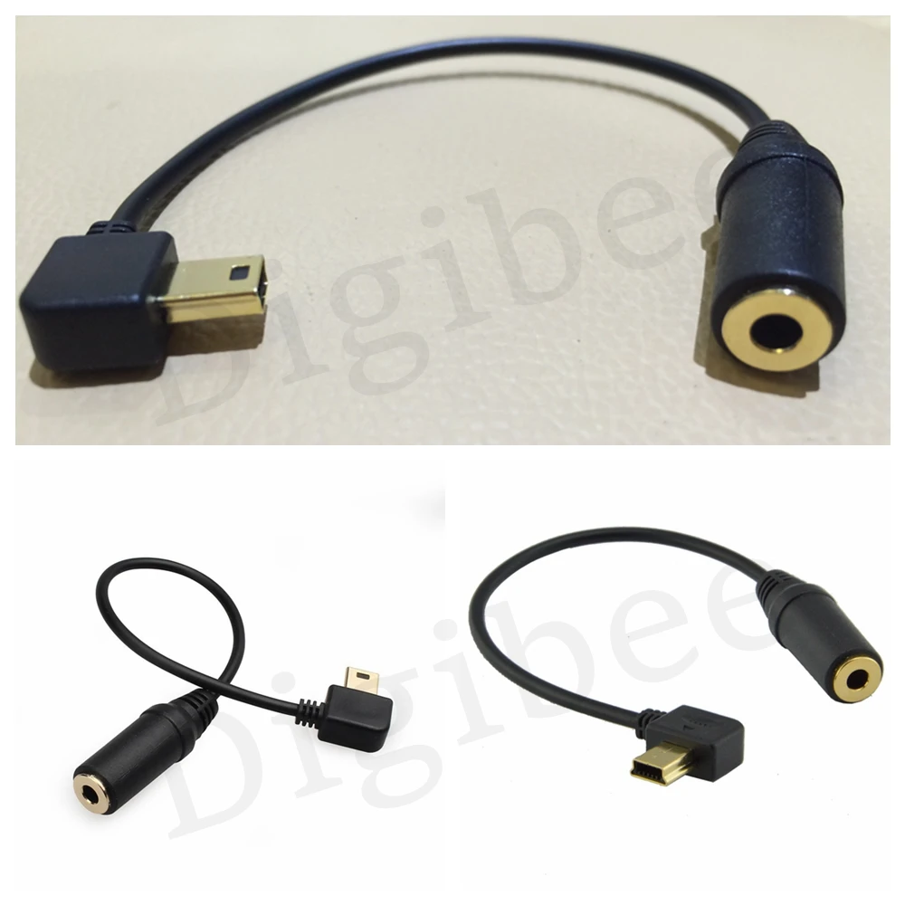 1tk Gold-Plated 3.5 mm Audio Naine Jack 10Pin Mini USB Adapter Kaabel GoPro Hero 3 3+ 4 Kaamera Salvestus Mikrofoni Kaabel