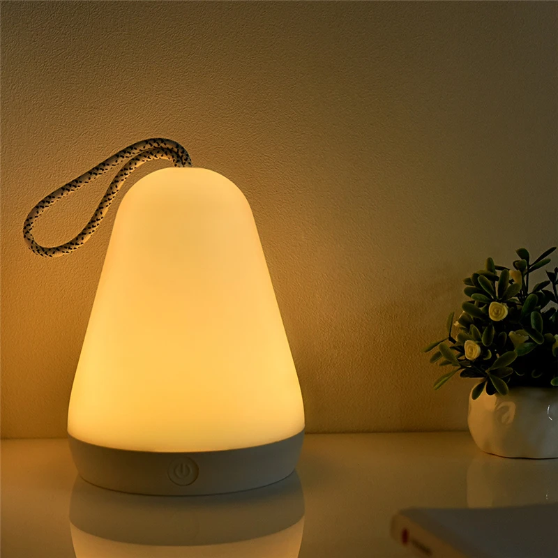 1tk Kaasaskantav Laua Helendav LED Night Light USB Laetav Magamistoas voodi kõrval Magab Laua Lamp