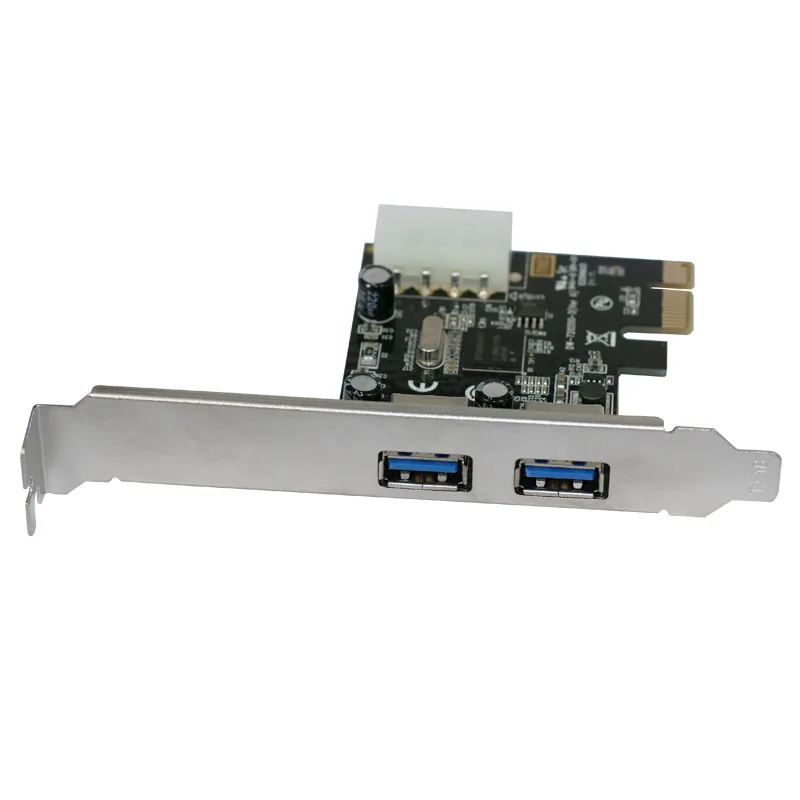 2-Port SuperSpeed USB 3.0 PCI-E PCIE pesa PCI Express 4-pin-IDE Pistik Adapter usb3.0 Lisa Kaardi Madala Profiili