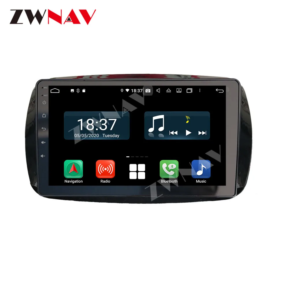 2 din IPS ekraan PX6 Android 10.0 Auto Multimeedia mängija Benz Smart 2016 auto, Auto audio stereo raadio GPS navigation juhtseade