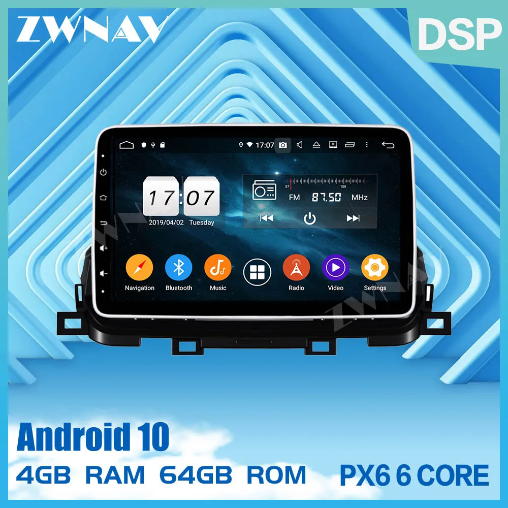 2 din PX6 IPS puutetundlik ekraan, Android 10.0 Auto Multimeedia mängija KIA SPORTAGE 2018+ video, audio stereo raadio GPS navi juhtseade
