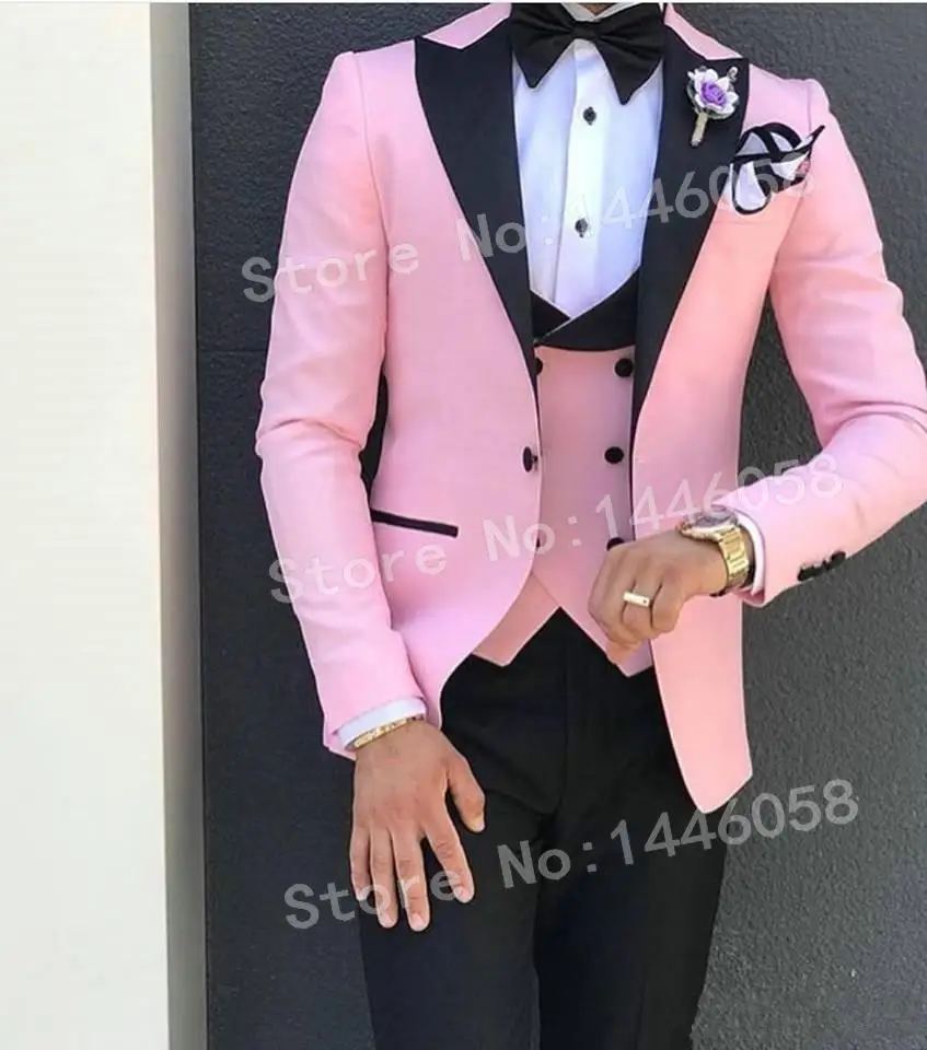 2019 Elegantne Brändi Klassikaline Meeste Ülikonnad 3 Töö Tumesinine Peigmehe Ülikond Suitsetamine Smoking Jakk Pulm Kostüümid Meeste Parim Mees Bleiser