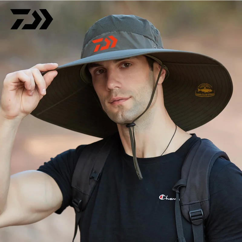 2020 Daiwa Brändi Suur Nokk Kalapüük Müts Suvel Väljas Mägironimine Müts Anti-UV-Cap Veekindel Sport Päike Müts