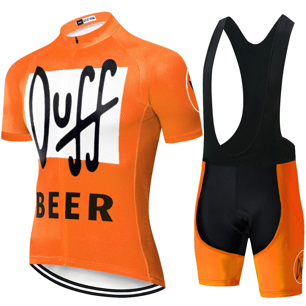 2020 Jalgrattasõit jersey set Duff õlut jalgrattasõit Hingav riietus, lühikesed püksid, rinnatüki 20D geel pad uniformes de ciclismo para hombre