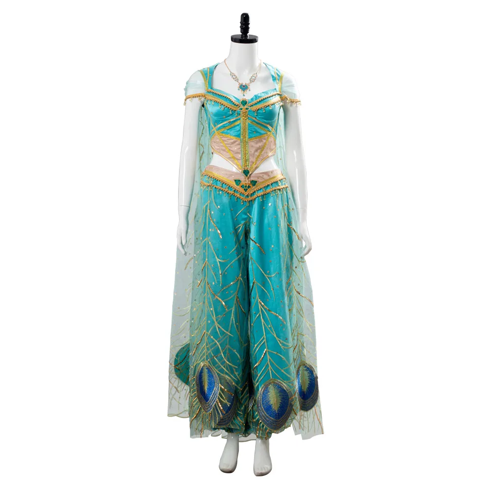 2020. aasta Filmi Aladdin Printsess cosplay Jasmine Kostüüm Naomi Scott Cosplay Jasmine Kleit Kleit Naine Naiste Tüdrukud