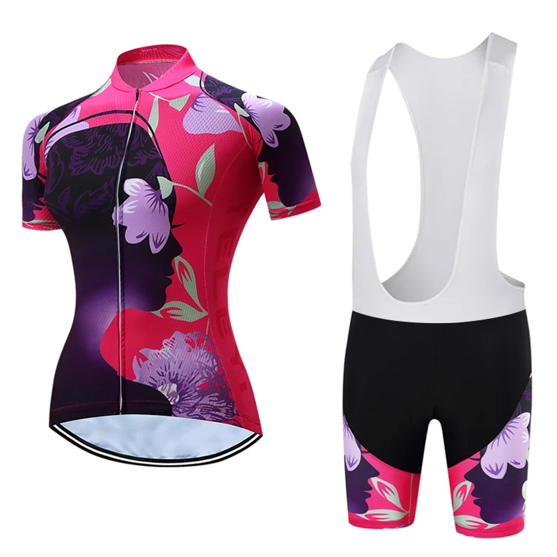 2021 Jalgrattasõit Jersey Naiste Püksid, RINNATÜKI Jalgratta, Riiete Komplekt Naistele, Suvel Lühikesed Varrukad Bike Kleit Set MTB Riided Sport Mallot Ülikond