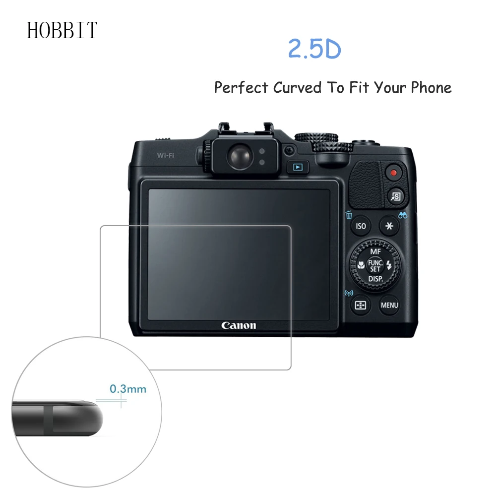 2Pack Canon PowerShot G15 / G16 0,3 MM 9H Selge Karastatud Klaasist Ekraan Kaitsja digitaalkaamera Anti-Scratch Film