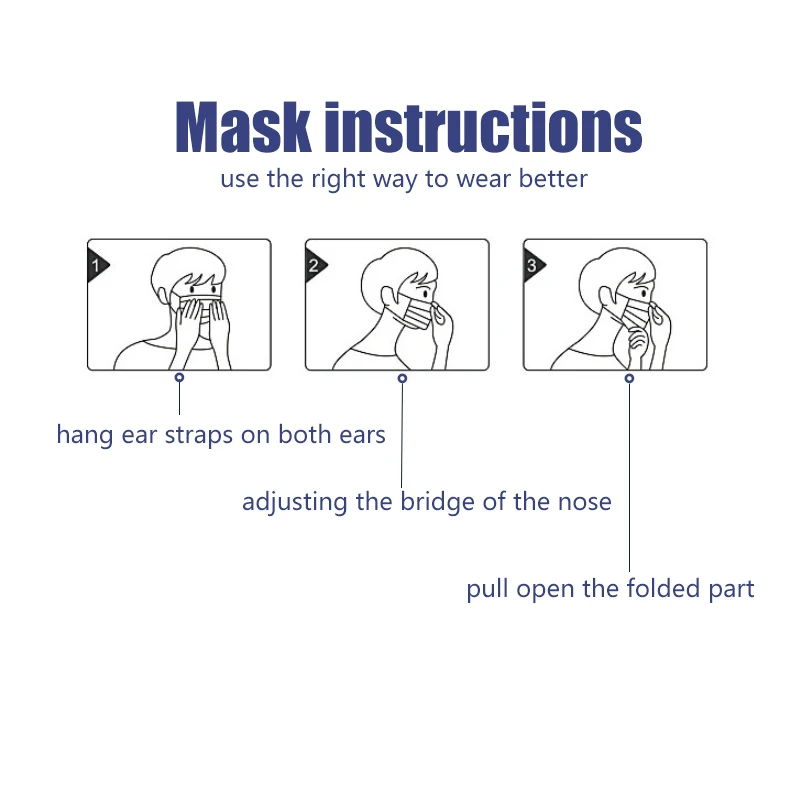 3 Kiht Ühekordsed meditsiini-Mask Anti Tolmu Suu-muffle näomaskid Mehed Naised Anti Udu Nägu Suu Mask Suu vett hülgav Kate
