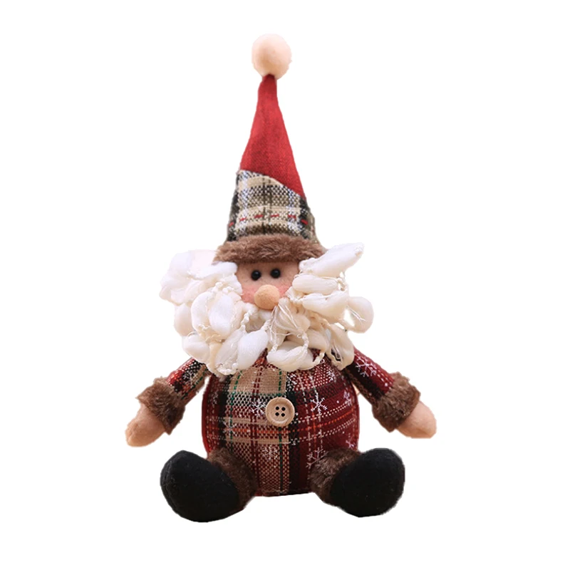 3 Pakk Santa Snowman Põder Kujuline Nukk Jõuluehe Kingitus Jõulupuu Rippuvad Ornament Xmas Home Decor