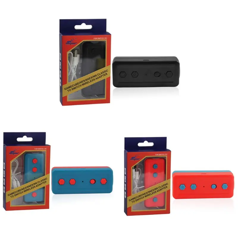 4 1 Wireless Controller Konverteri Adapter Nintendo Lüliti Wii/NES/SNES/GC Gamecube NES B85B