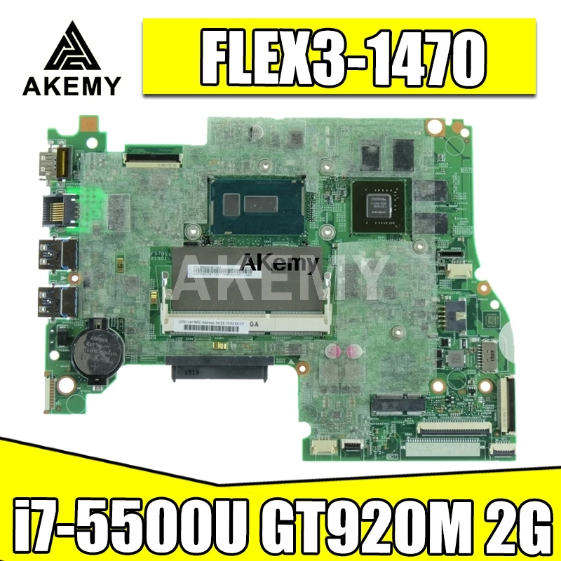 448.03N03.001M Lenovo FLEX3-1470 JOOGA 500-14IBD sülearvuti emaplaadi test töö CPU i7-5500U GT920M 2G DDR3