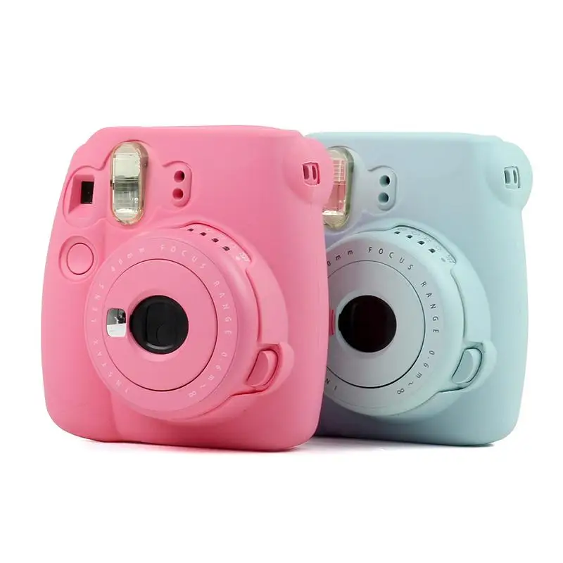 5 Värvi Armas Kaamera Puhul Pehmest Silikoonist Kaamera Kott Fujifilm Instax Mini 8 Mini 9 Kaasaskantav Kaamera Kaitsev