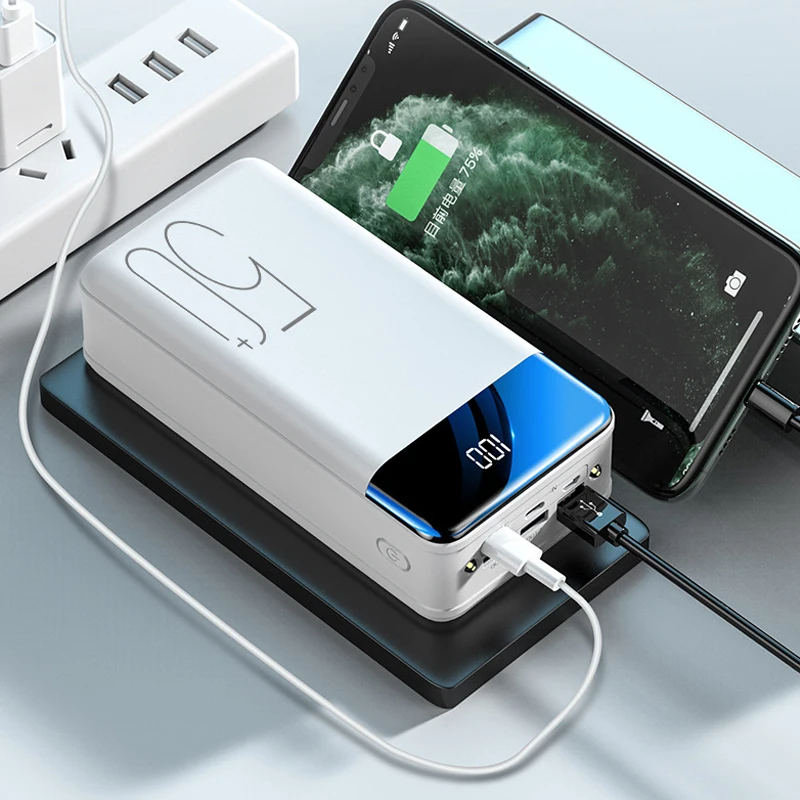 50000mAh Power Bank Kaasaskantav Laadija USB-Tüüp C Powerbank iPhone 11 XR X Samsung Xiaomi Poverbank Digitaalne Võimsuse Kuvamine