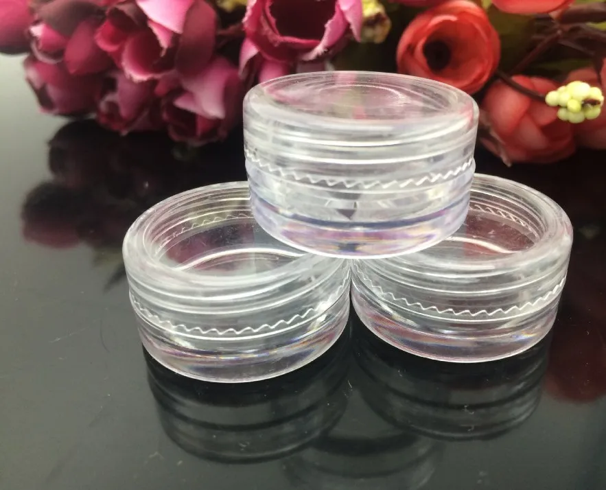 50tk 5mL Meik Face Cream Konteinerid Selge, Tühjad Plast-Jar-Ring, Pot Väike Konteineri Kaas-ja Kosmeetikatooted Lab Proovi