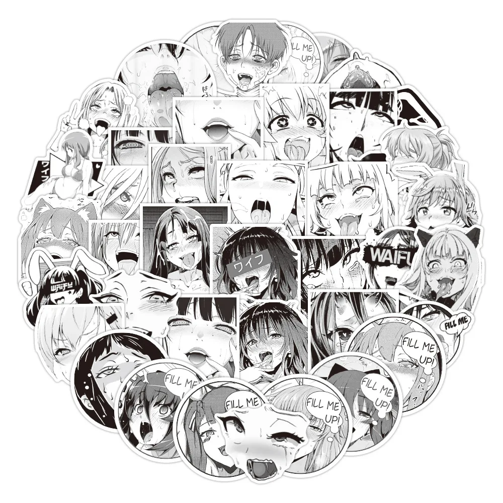 50tk Pakendis Anime Kleebis Seksikas Tüdruk Decal Sülearvuti Pad Kohver Car Styling Kodu Deocr Kleebis Mänguasjad Lastele Kingitused