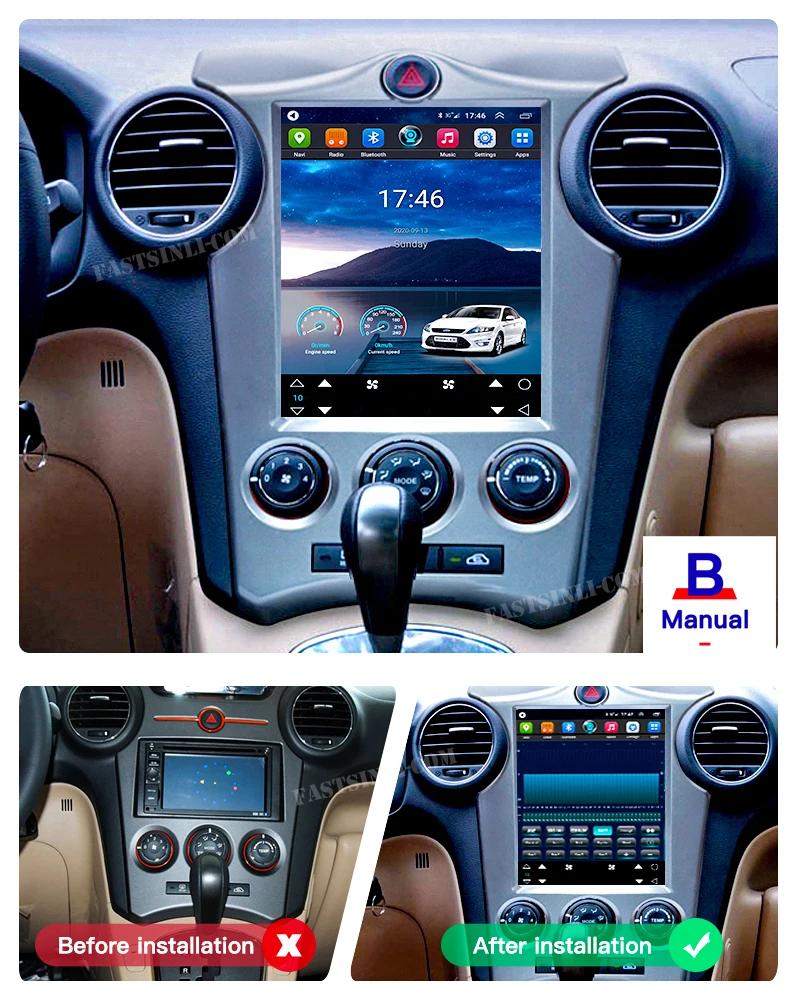 64GB CarPlay Android Multimeedia Mängija Kia Carens 2007 - 2011 GPS Navigation Vertikaalne ekraanil