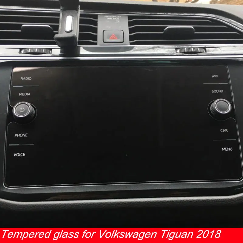 8 Tolline Volkswagen Tiguan Screen Protector Auto GPS Navigatsiooni LCD Karastatud Film VW Tiguan Atlas Accessoriess