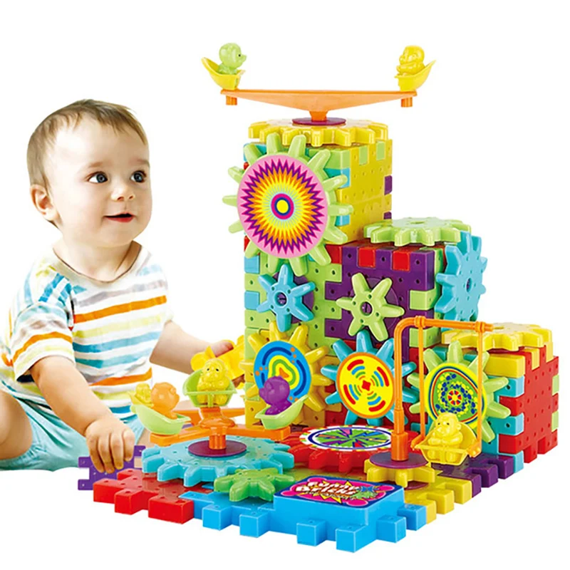 81PCS Elektrilised Käik 3D Puzzle Mänguasjad Haridus-Plastikust ehitustellised Mänguasjad Lastele Mänguasjad, Laste Jaoks on Jõulud, Sünnipäev Kingitused