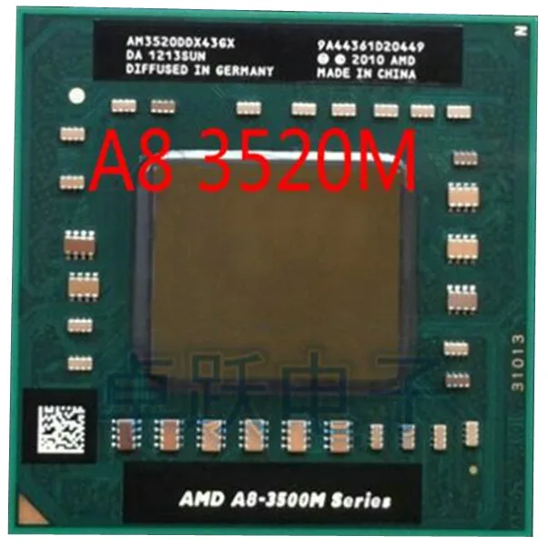 AMD Sülearvuti CPU A8 3520M A8-3520m AM3520DDX43GX A8-Seeria Pesa FS1 CPU 4M Cache/1,6 GHz/Quad-Core tasuta shipping