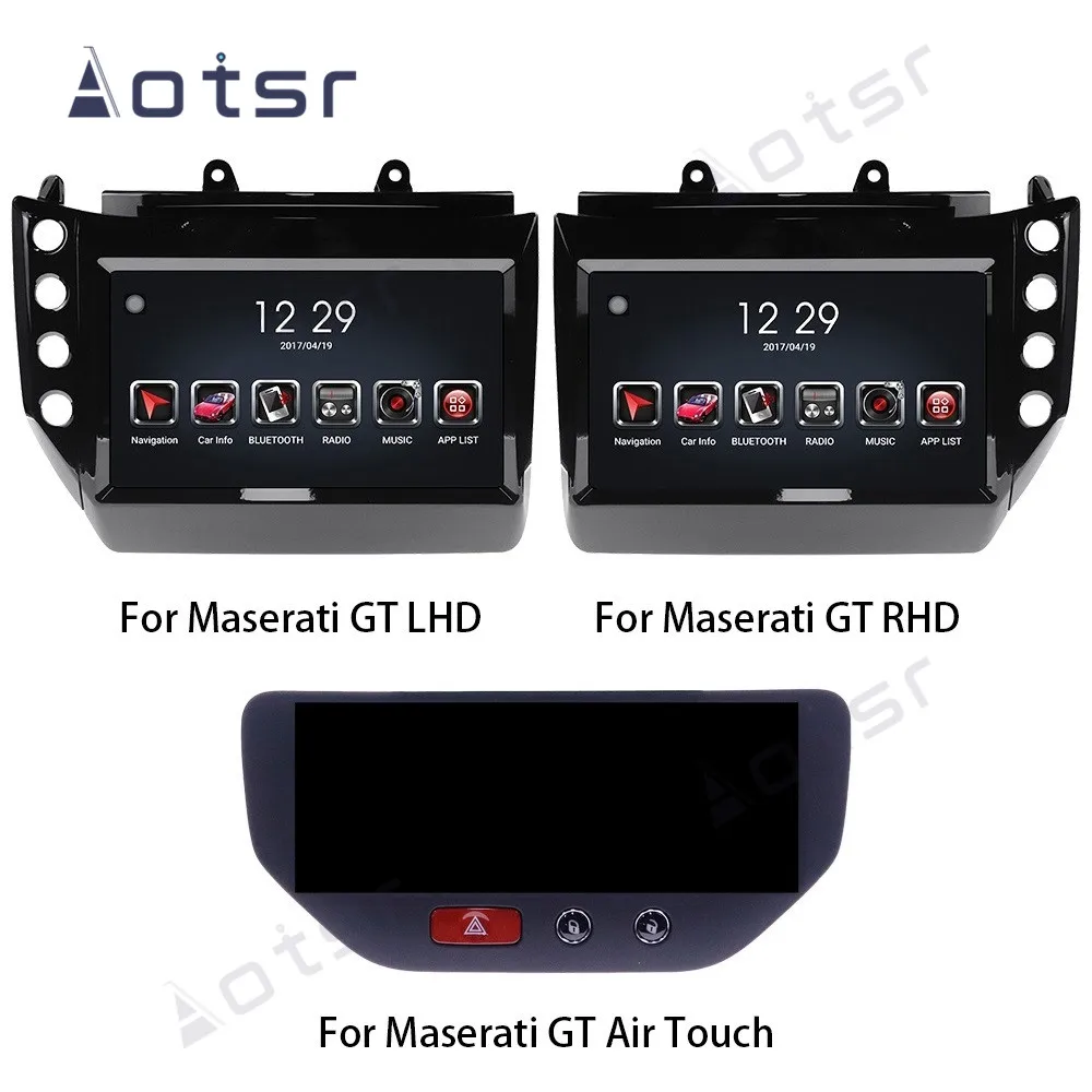 AOTSR Õhu Touch Android 9 Auto Raadio Maserati GT GC GranTurismo 2007 - 2019 Multimeedia Mängija IPS kliimaseade Ekraan