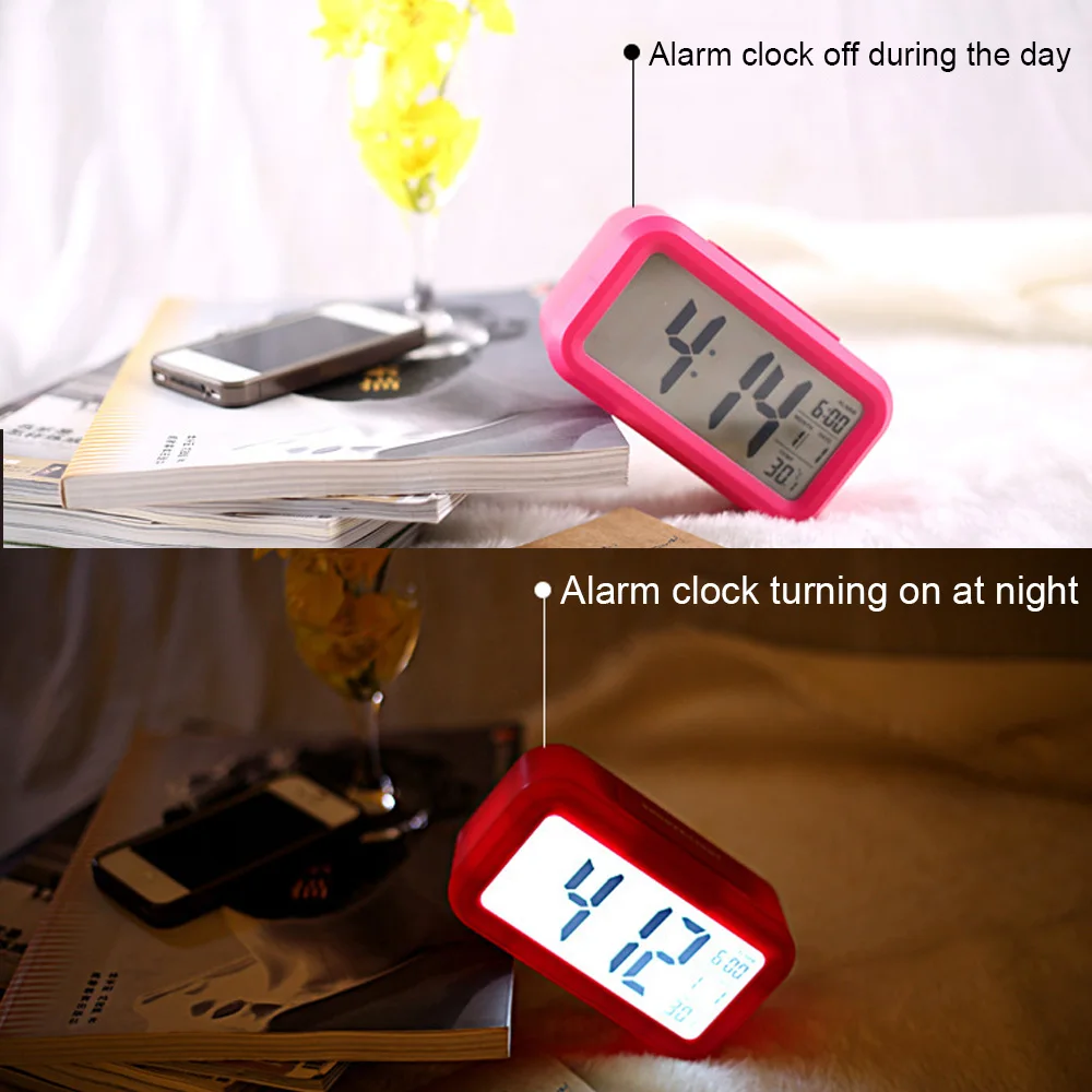 Alarm, Kell, Suur Ekraan Kalender Kontor Tabel Kell Kordus Elektroonilise Lapsed Kell LED Desktop Digitaalse Kellad