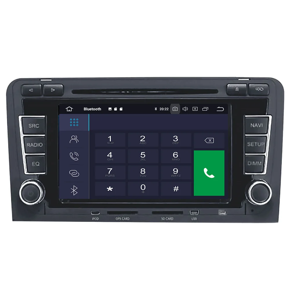 Android 10 DSP GPS Navigation Auto Raadio DVD Mängija Jaoks, Audi A3, S3 2003-2012 Auto Raadio juhtseade, Vaba Kaamera Multimeedia Mängija
