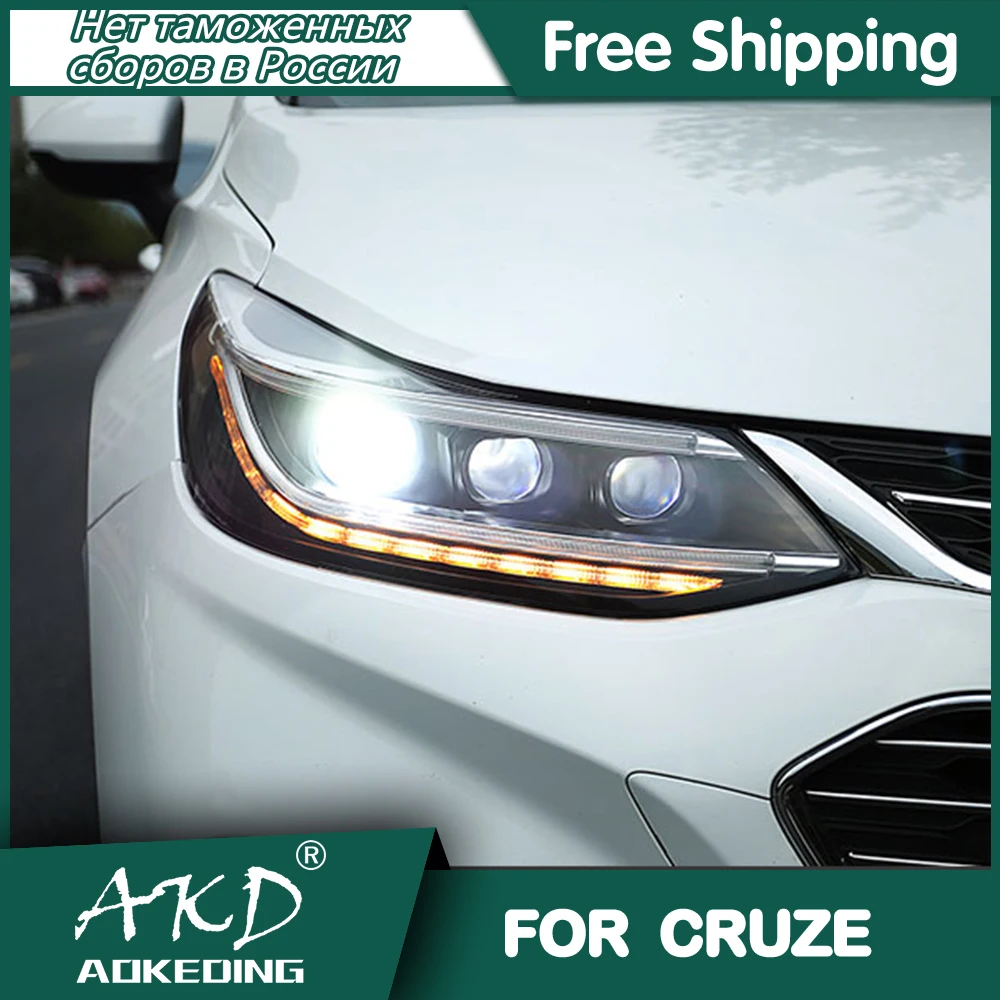 Auto Chevrolet Cruze Pesuseade 2017-2020 PÄEVATULED Päeval Töötab LED-Bi Xenon Pirn Udutuled Auto Accessory Cruze Pea Lamp