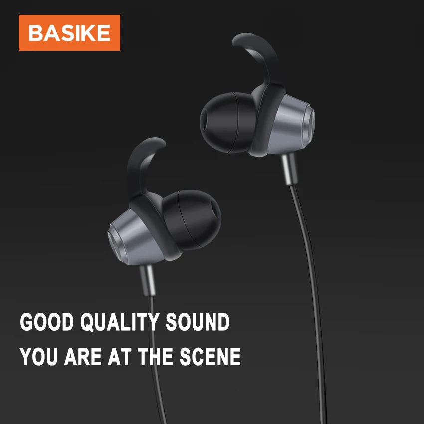 BASIKE Universaalne Stereo-Bass Kõrvaklapid Kõrvaklappide 3,5 mm Mikrofoni Kaabel Sport Kontrolli Gaming Headset Samsung Xiaomi OPPO