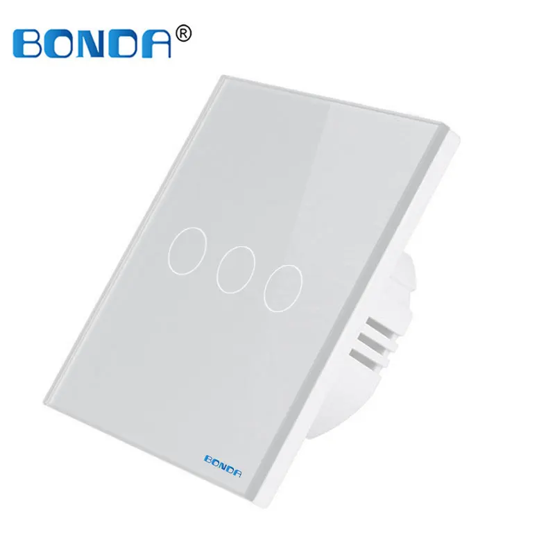 BONDA WiFi +RF Smart Light Smart Home Klaasist Paneel, Touch Lüliti tulede Lüliti ühildub Alexa Google ' i Kodu Smart Switch