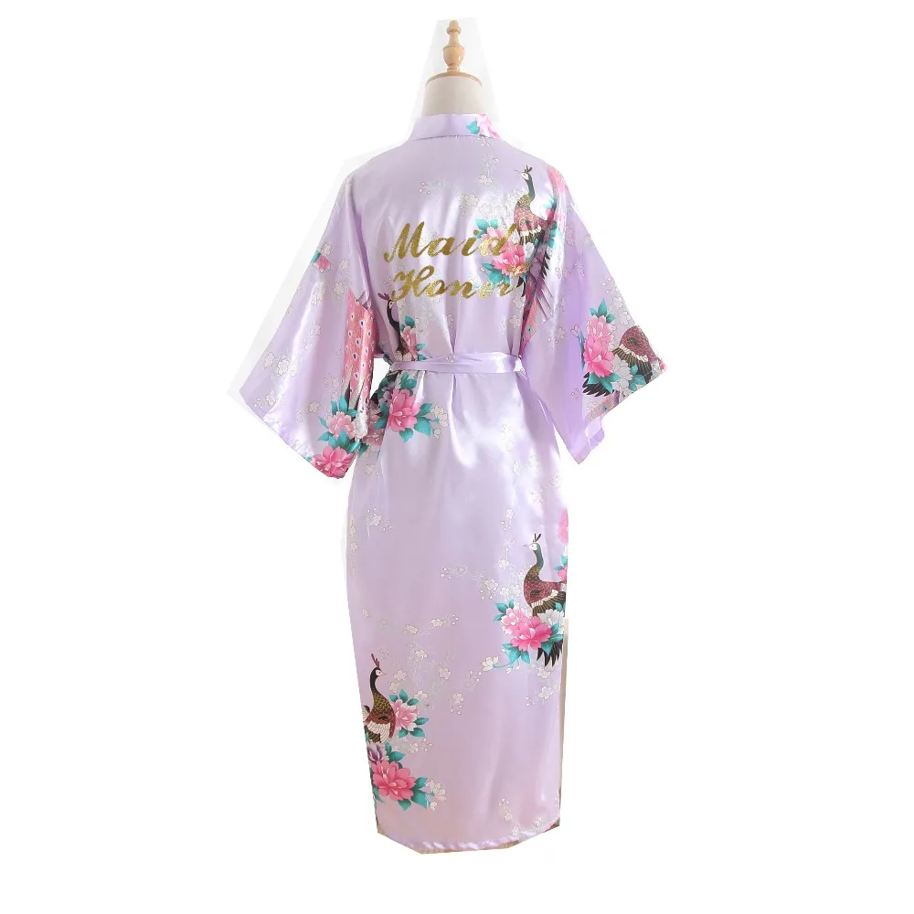 BZEL Pulmas Pruut Pruutneitsi Lilleline Kleit Satiinist Neiu Au Ema Pruut Hommikumantel Nightgowns Naiste Kimono Sleepwear