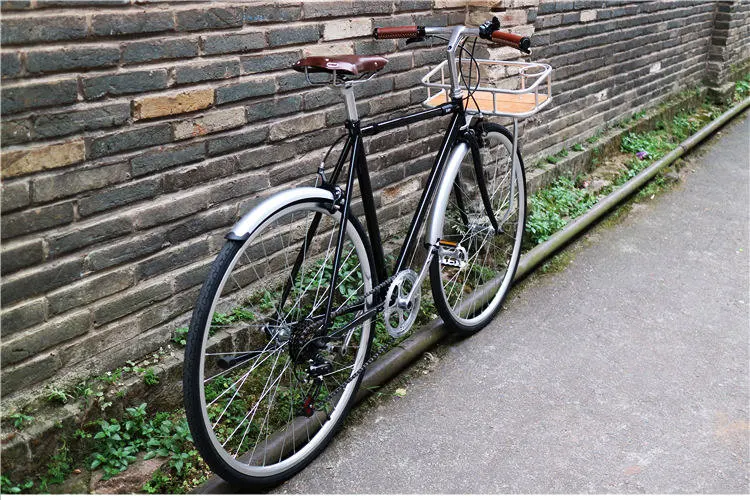 Bike Vendrid 700C Maantee Jalgratas Retro Bike Fixed Gear Jalgratas Fender Jalgratta Praktilisi Osi Hõbe