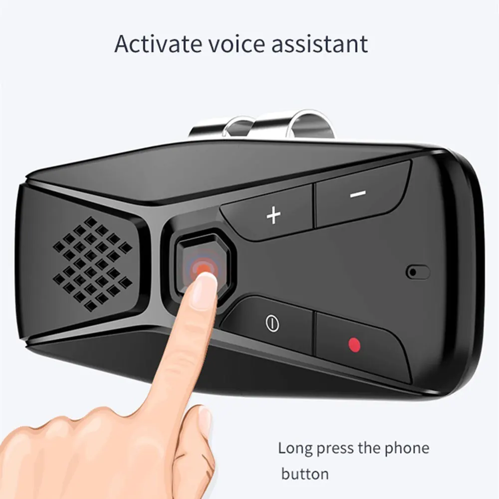 Bluetooth Car Handsfree MP3 Mängija Auto Stereo Bluetooth Käed-vabad autovarustus Juhtmeta Kõneseade päikesesirm BT Audio Adapter