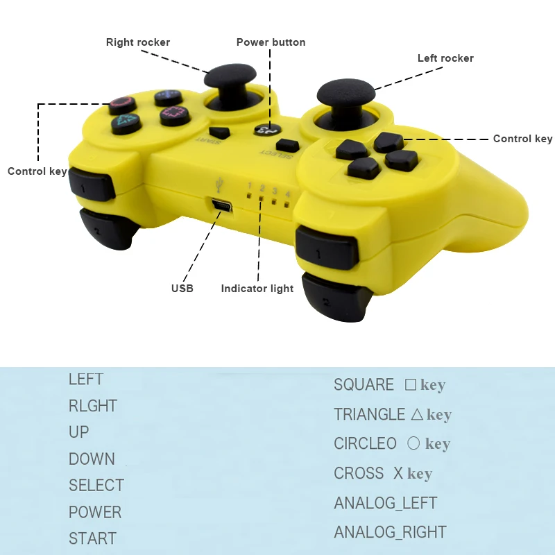 Bluetooth-Gamepad Juhtnuppu PS3 Töötleja Traadita Bluetooth-Gamepad Juhtnuppu Sony Playstation 3 SIXAXIS PS3 mäng draiverid