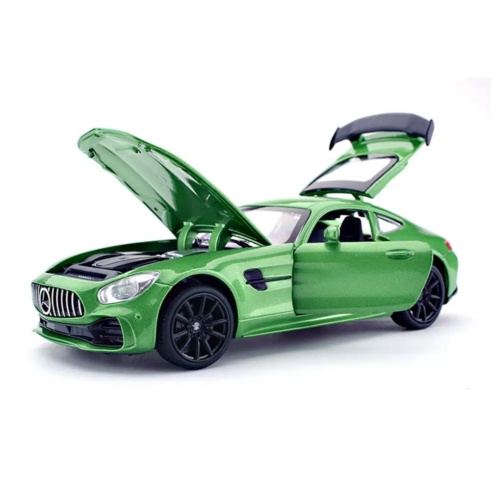 Brand 1:32 Sulamist Auto Kõrge Simulatsiooni AMG GTR Mudeli, Sports Car Sound & Light Alloy Diecast Mänguasi Sõidukite Lastele Kingitus