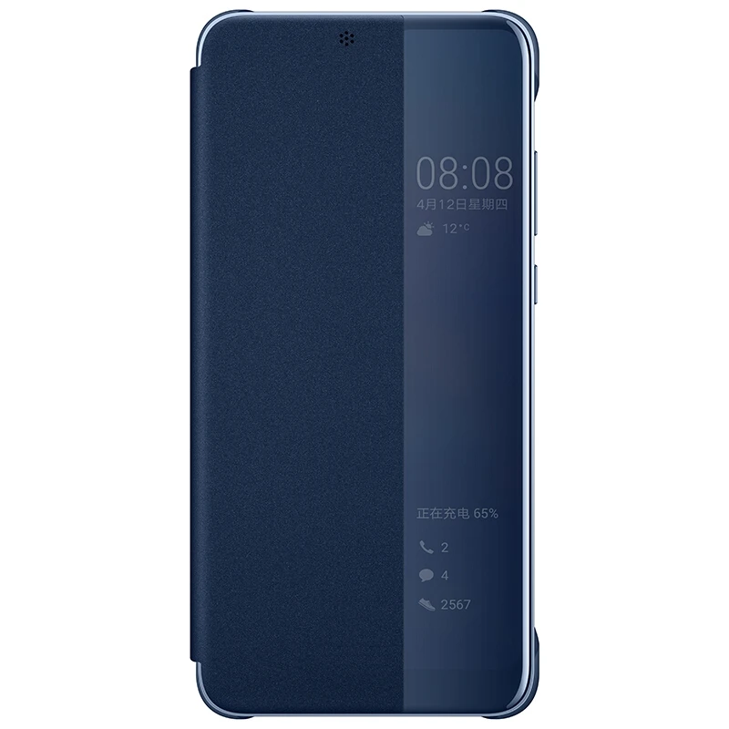 Brändi Ametlik puhul Huawei P20 / P20 Pro Smart Flip Case for Huawei P20 /Pro Originaal Peegel Aken Magada, ärgata luuk