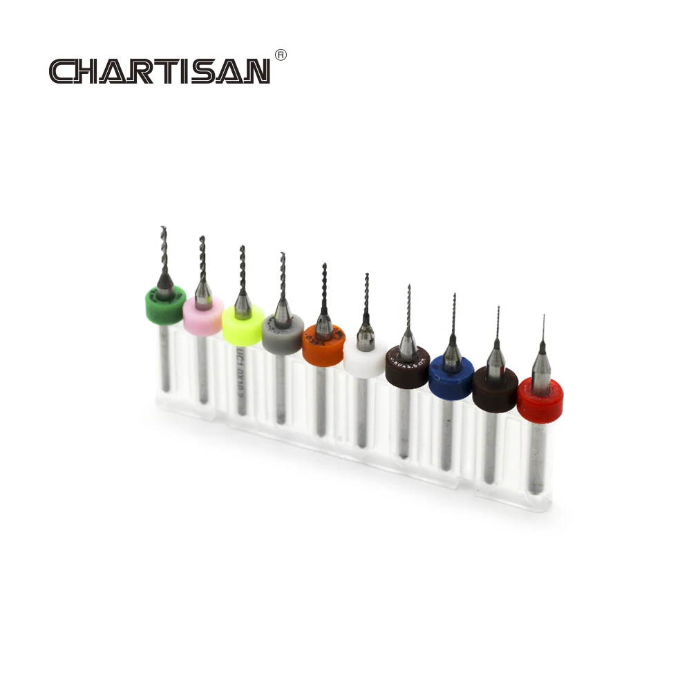 CHARTISAN 1.3-3.175 mm PCB Karbiid Micro Drill Bits